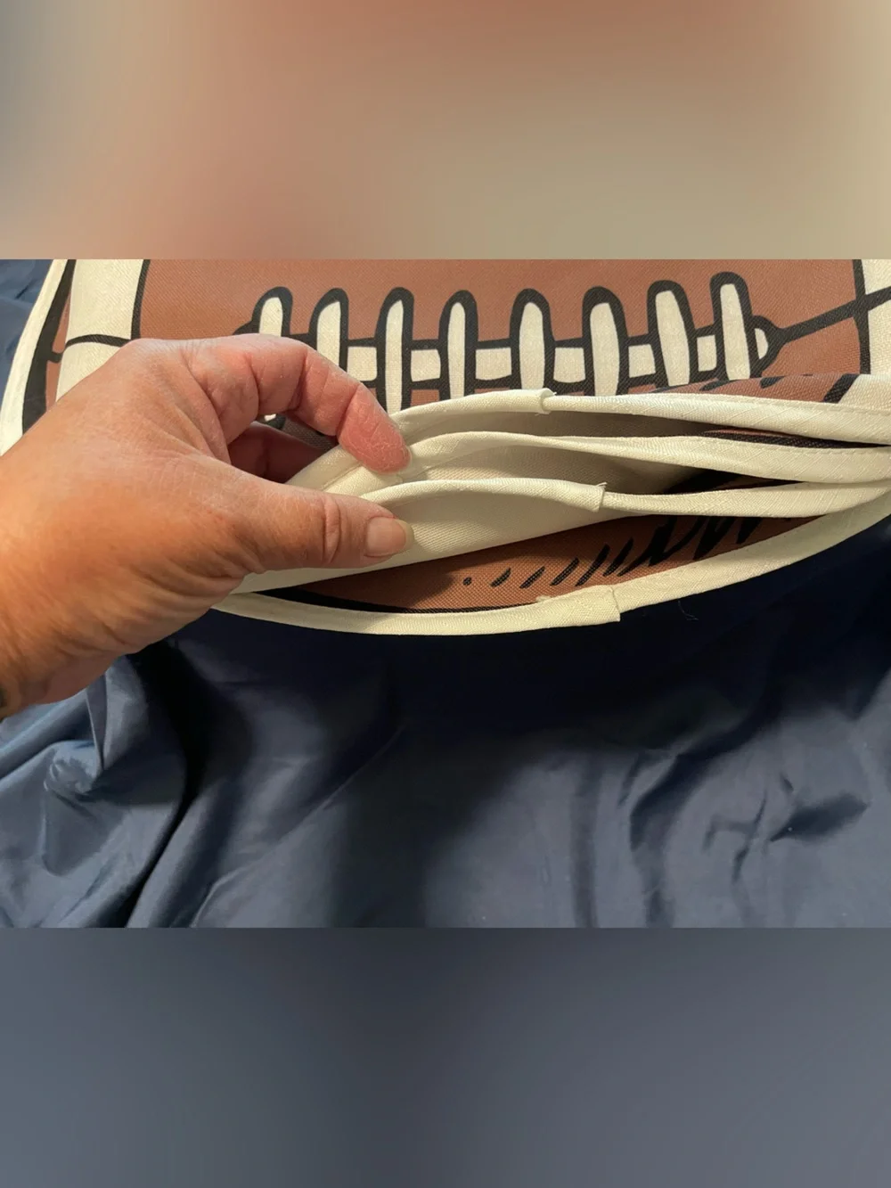 Game Day Football Placemat Set - Brown -